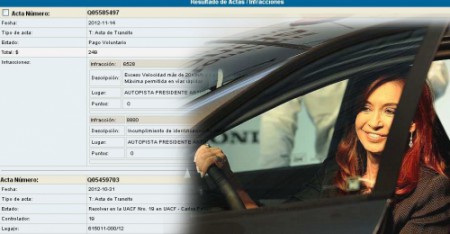 El auto presidencial tiene más de 20 multas sin pagar LA MAYORÍA POR EXCESO DE VELOCIDAD